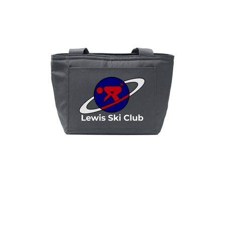 Lewis Ski Club - Insulated Tote Bag, a Grey Steel Insulated Lunch Tote