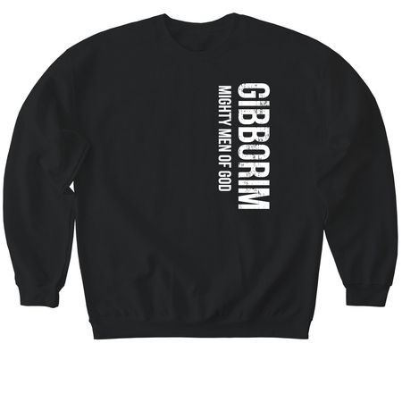 GIBBORIM, a Black Softstyle Crewneck Sweatshirt
