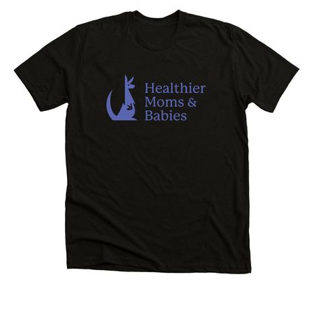 Indigo Premium Tee, a Solid Black Blend Premium Unisex Tee