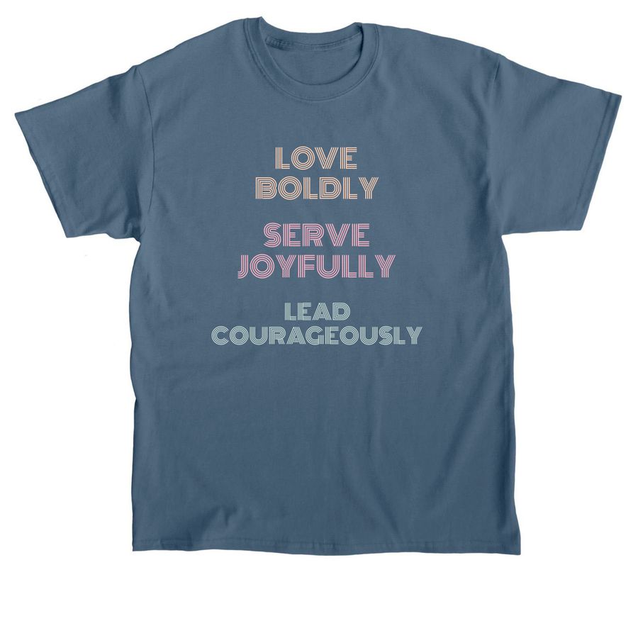 Love! Serve! Lead!, a Indigo Blue Classic Unisex Tee