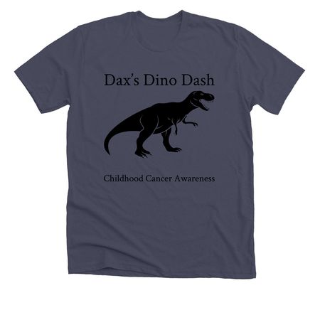 Dino dash crew shirts&nbsp;, a Heather Midnight Navy Premium Unisex Tee