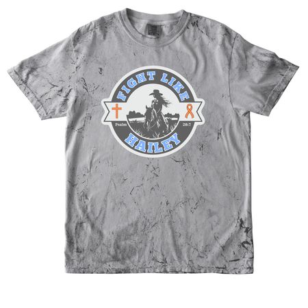 Fight Like Hailey, a Smoke Comfort Colors Colorblast Tee