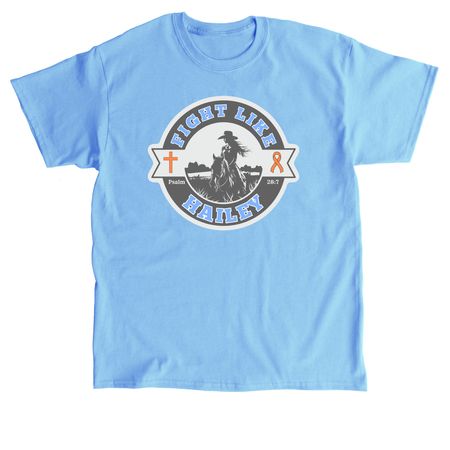 Fight Like Hailey, a Carolina Blue Classic Unisex Tee