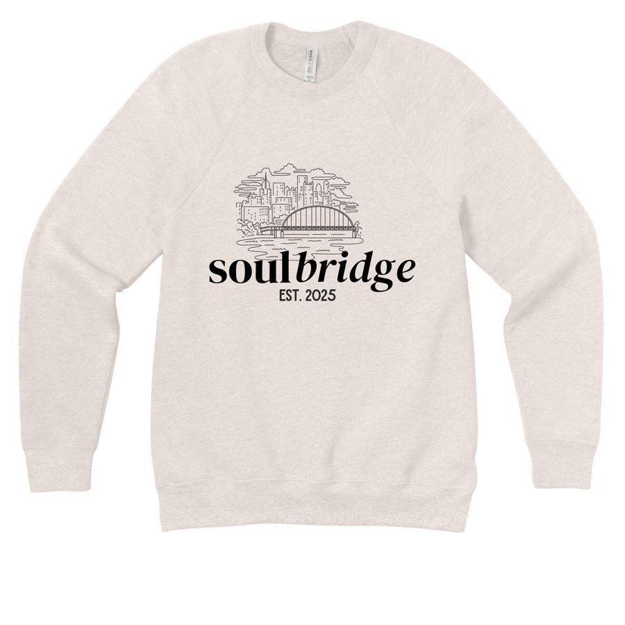 The Foundation Collection, a Heather Dust Premium Raglan Crewneck Sweatshirt