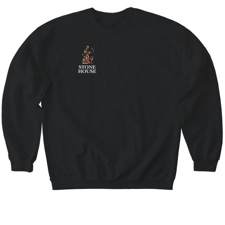 Stone House Sweatshirt, a Black Softstyle Crewneck Sweatshirt