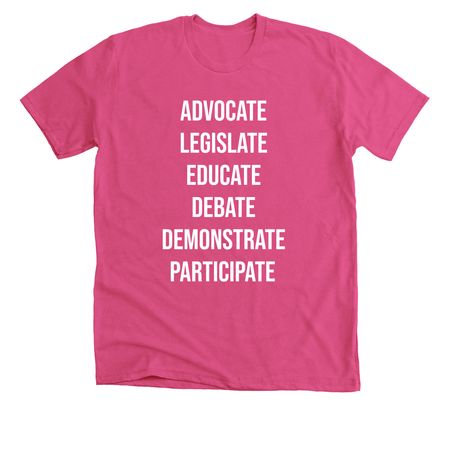 Advocacy Tee - Dark, a Berry Premium Unisex Tee
