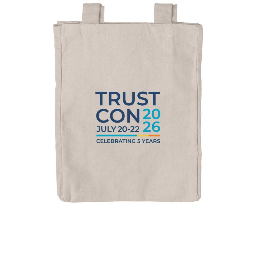 Here for the Cookies Tote, a Pumice Reclaimist Everywhere Tote Bag (back-view)