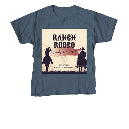 Ranch Rodeo&nbsp;, a Indigo Youth Unisex Tee