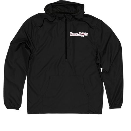 Windbreaker Jacket, a Black Quarter-Zip Windbreaker