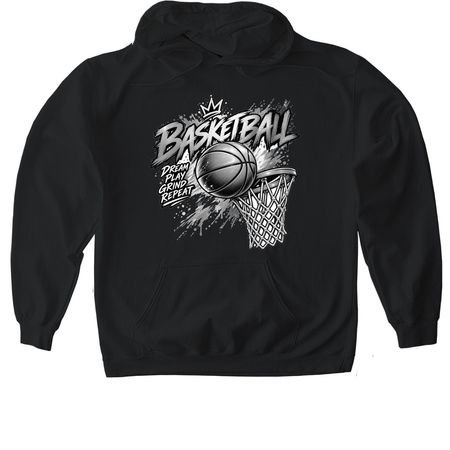 Em?s basketball journey, a Black Gildan Softstyle Pullover Hoodie