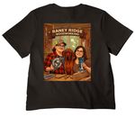 Raney Ridge Woodworking & More, a Black Women's Heavyweight Tee (back-view)