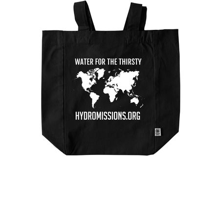 Mission Tote, a Black Recycled Cotton Tote Bag
