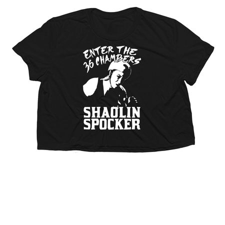 36 Chambers Shirts, a Black Women?s Flowy Cropped Tee