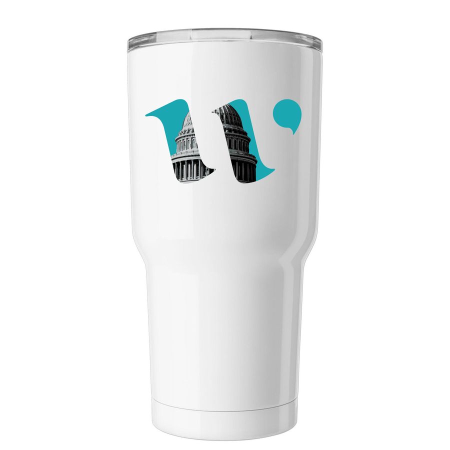 WHA "W" Tumbler, a White Insulated Tumbler