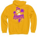 Fight Like Sarah, a Gold Pullover Hoodie (back-view)