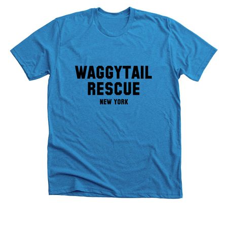 Celebrating 20 Years of Rescue, a Neon Blue Premium Unisex Tee