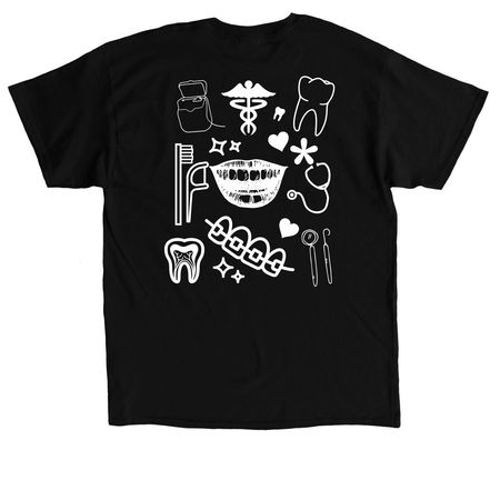 Dental :), a Black Classic Unisex Tee (back-view)