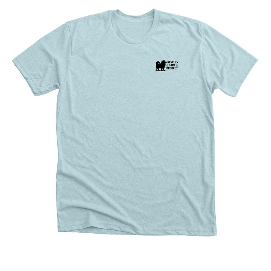 Rescue Care Protect&nbsp;, a Heather Ice Blue Premium Unisex Tee