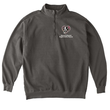 Setter Sweatshirts Collection, a Pepper Comfort Colors Quarter Zip Pullover