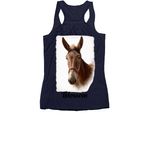 BBSER Summer, a Navy Women's Racerback (back-view)