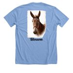 BBSER Summer, a Heather Carolina Blue Premium Unisex Tee (back-view)