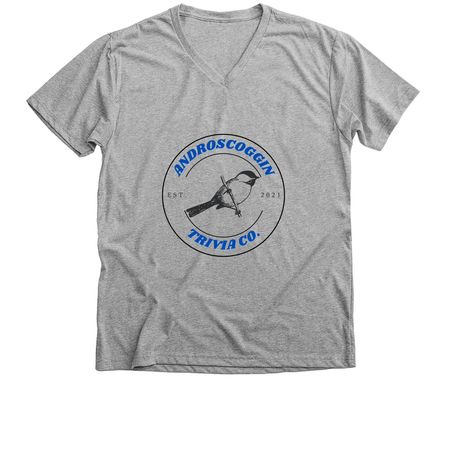 Androscoggin Trivia Co. Shirts, a Athletic Heather Premium V-Neck Tee