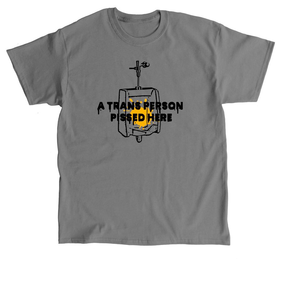Urinal in Black & Yellow (tee-hee), a Charcoal Classic Unisex Tee