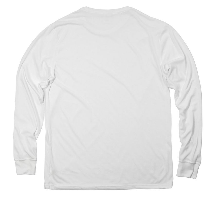 SSMN Logo - Long Sleeves, a Bright White Allmade Eco Triblend Long Sleeve Tee (back-view)