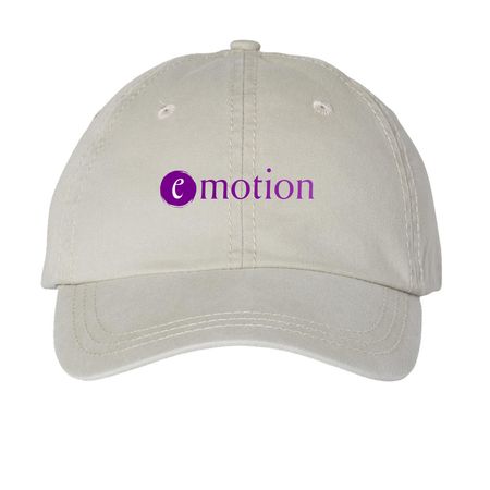 E-Motion Baseball Hat, a Stone Printed Pigment Dye Baseball Cap