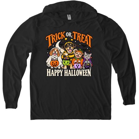 Halloween Shirts, a Space Black Allmade Eco Triblend Hoodie Tee