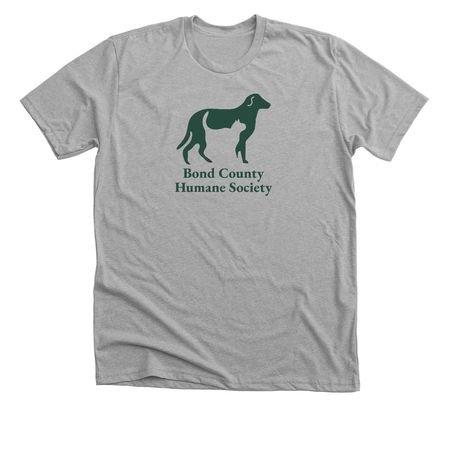 Volunteer (on back), a Athletic Heather Premium Unisex Tee