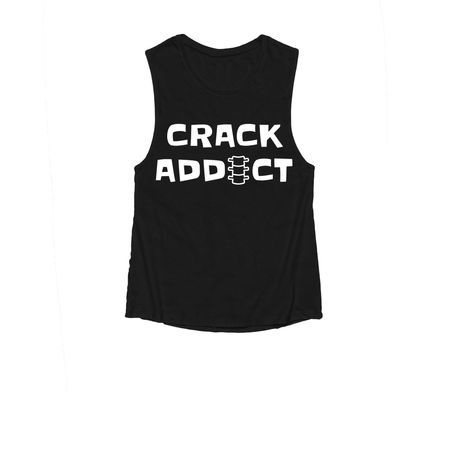 Crack addict, a Black Women's Muscle Tank