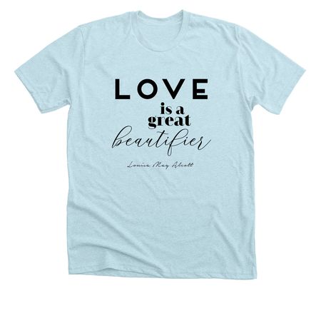 Love is..., a Heather Ice Blue Premium Unisex Tee