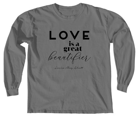 Love is..., a Grey Comfort Colors Long Sleeve Tee
