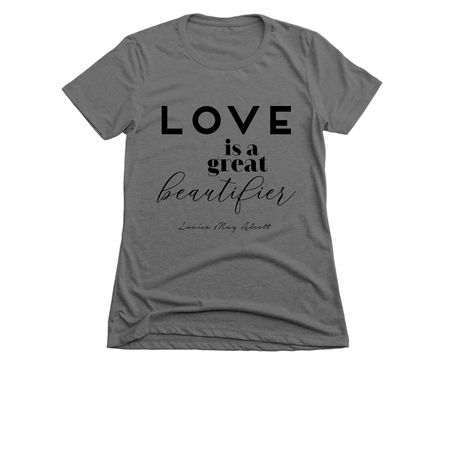 Love is..., a Dark Grey Women's Slim Fit Tee
