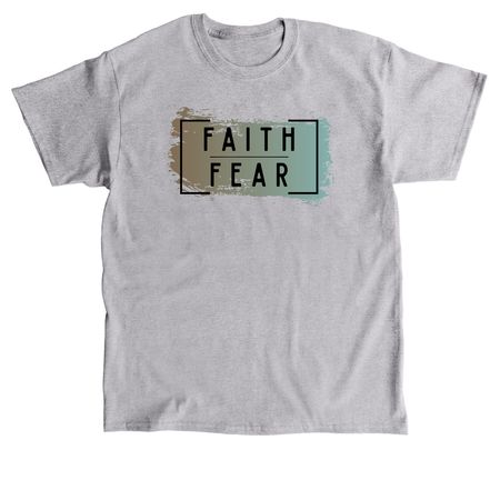 Faith over Fear - Blue, a Sport Grey Classic Unisex Tee