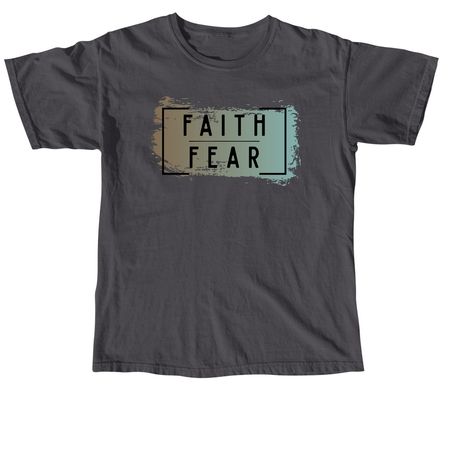 Faith over Fear - Blue, a Graphite Comfort Colors Unisex Tee