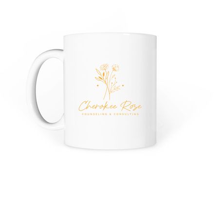 Sunlight Mug, a White Coffee Mug (back-view)