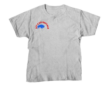 Let?s Go Buffalo, a Sport Grey Youth Unisex Tee