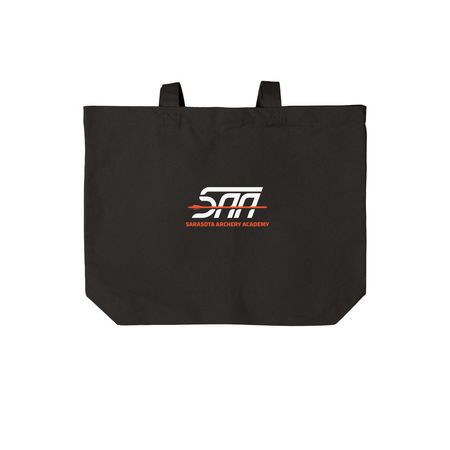 SAA Totes, a Deep Black Cotton Canvas Tote Bag