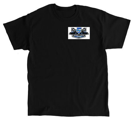 Fuel the Finish ? 5 More Laps Racing, a Black Classic Unisex Tee