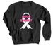 Good Knight Breast Cancer Awareness, a Black Crewneck Sweatshirt
