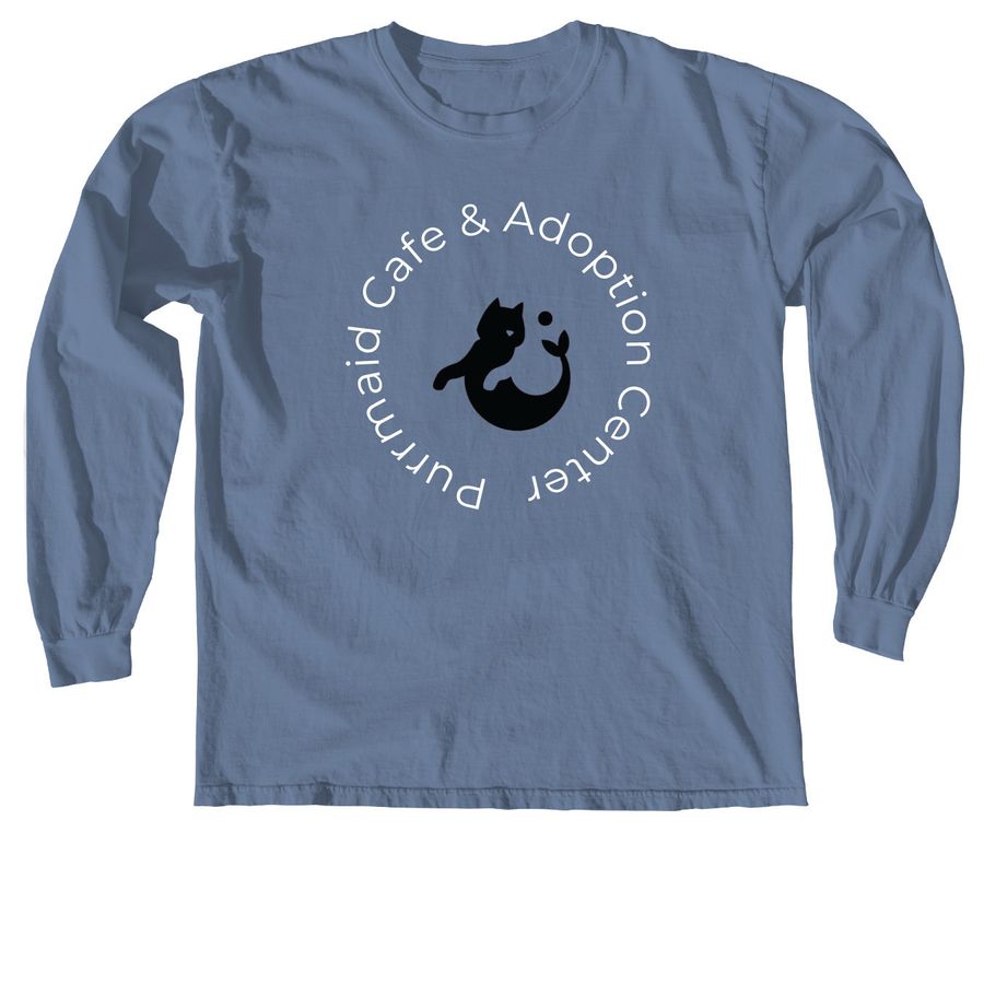 Purrmaid Tees, a Blue Jean Comfort Colors Long Sleeve Tee