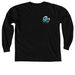 Grilling on the Beach - Color Logo, a Black Comfort Colors Long Sleeve Tee