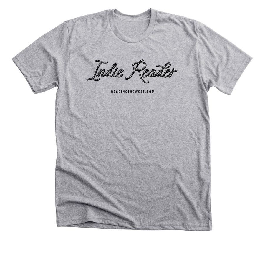 Indie Reader Lasso (black text), a Athletic Heather Premium Unisex Tee