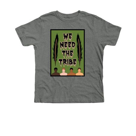 WE NEED THE TRIBE, a Deep Heather Premium Youth Tee