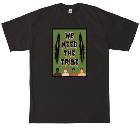 WE NEED THE TRIBE, a Black Tall Classic Unisex Tee