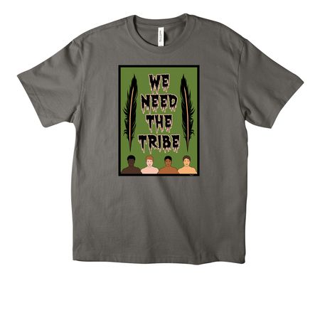 WE NEED THE TRIBE, a Asphalt Unisex Heavyweight Tee