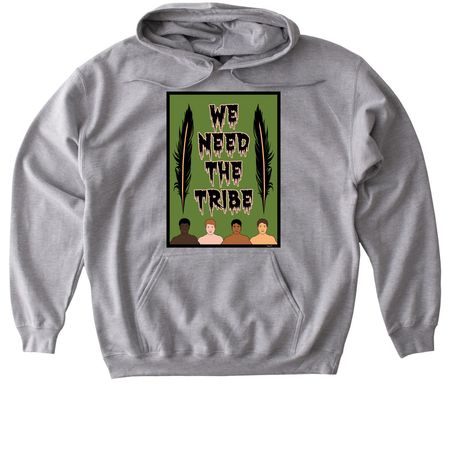 WE NEED THE TRIBE, a Sport Grey Gildan Softstyle Pullover Hoodie