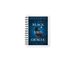 The Black Bird Oracle Book Cover Notebook, a White Spiral Notebook